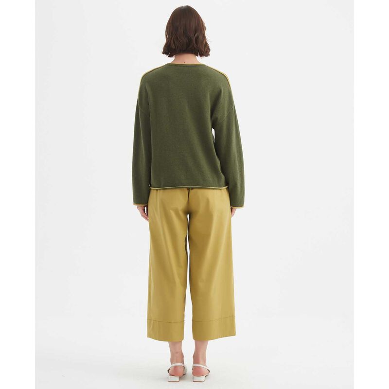 TIRELLI Contrast Trim Knit Jumper image number 1
